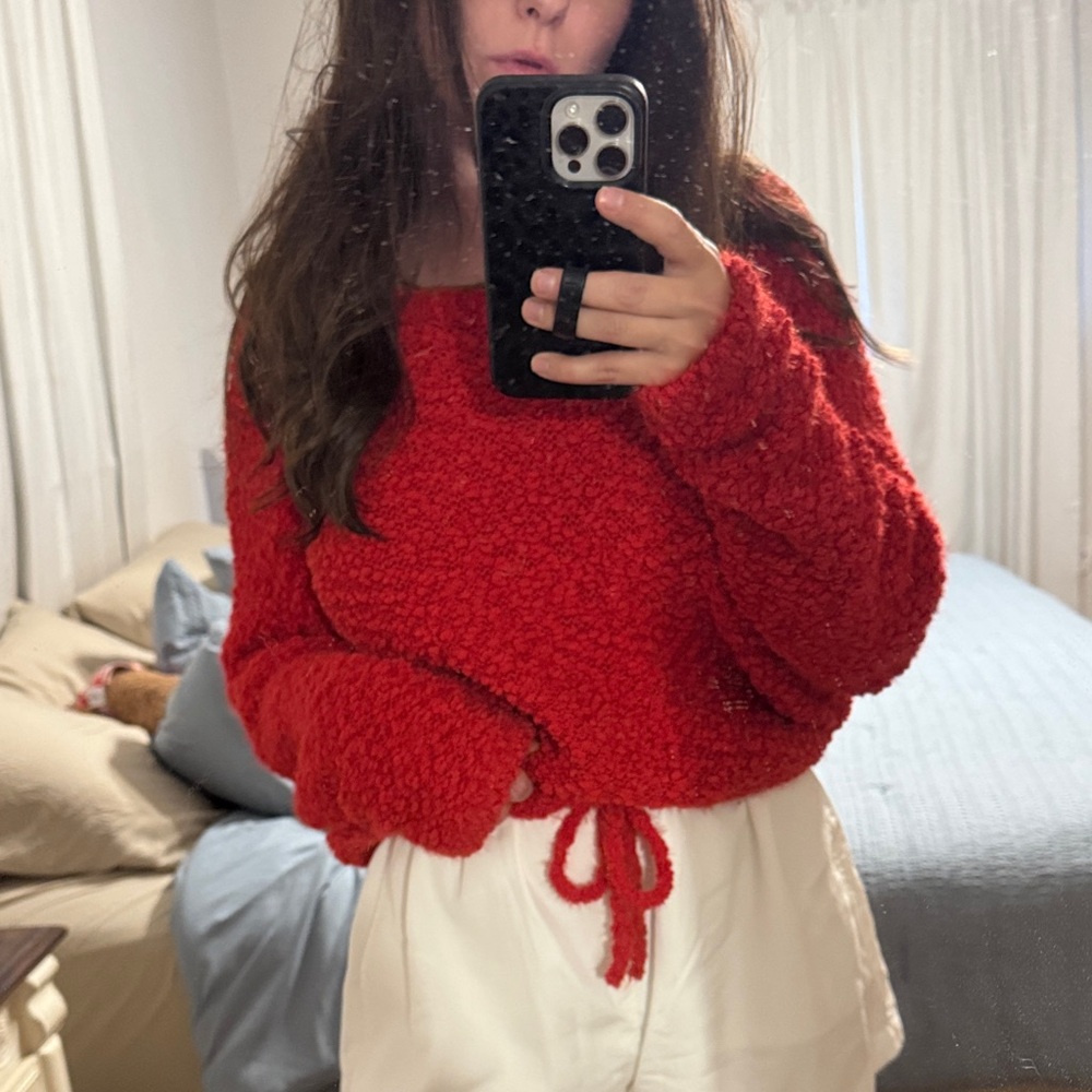 Cozy Red Sweater